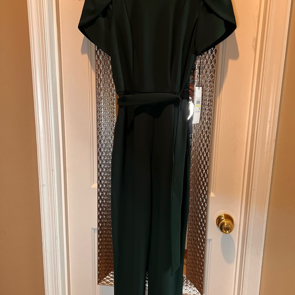 Calvin Klein Green Jumpsuit with Waist Tie
